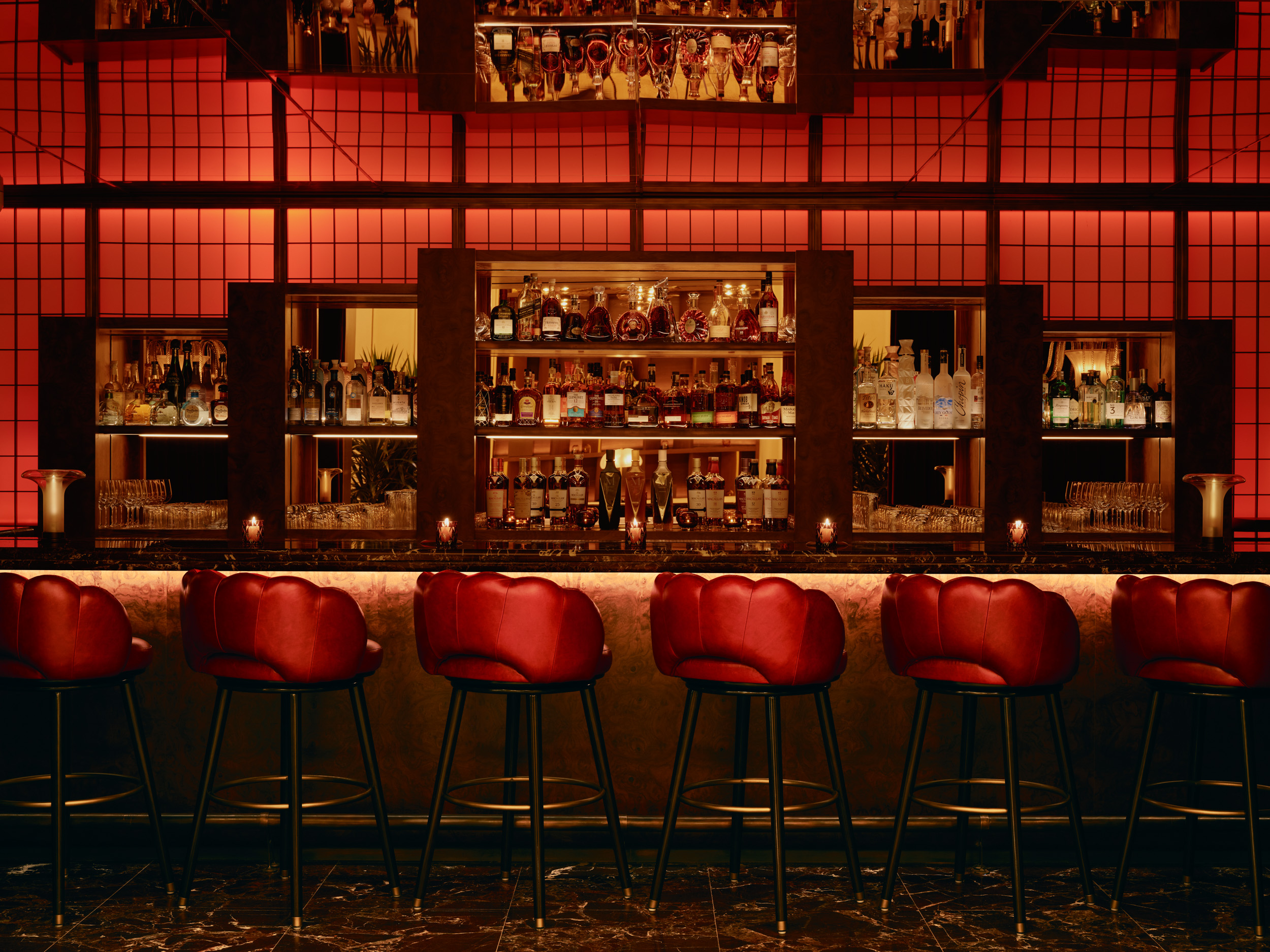 O charmoso Rose Bar, no Hotel Delano