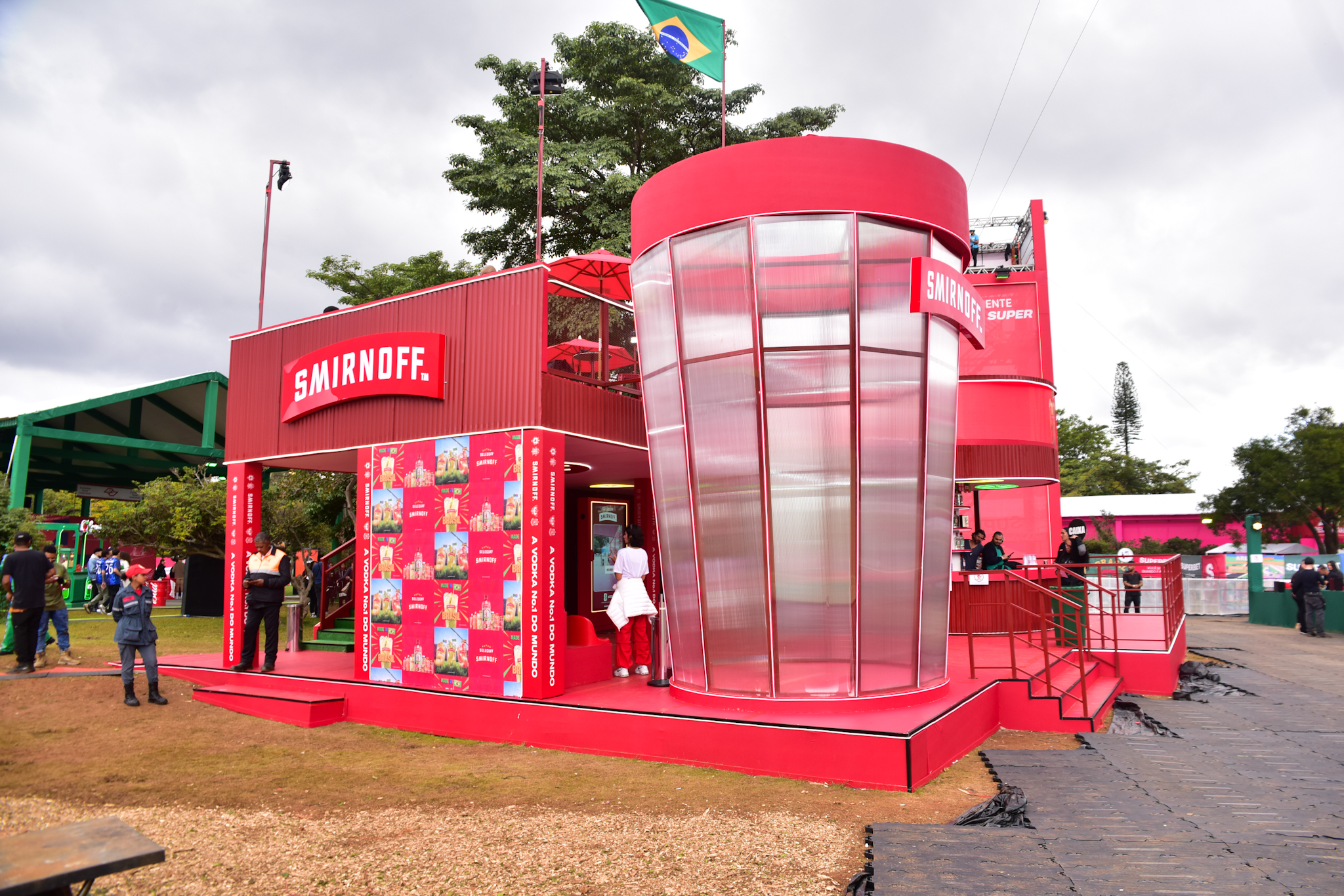 O espaço Smirnoff na Arena Brasileira