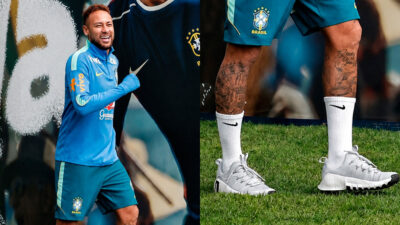 O modelo Nike Free Metcon 6 foi escolhido pela Seleção Brasileira para os treinos fora do campo