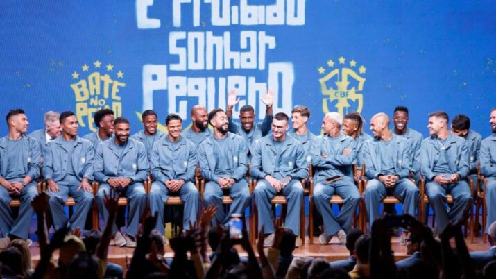 copa do mundo seleção brasileira delegçaão ricardo almeida uniforme traje alfaiataria