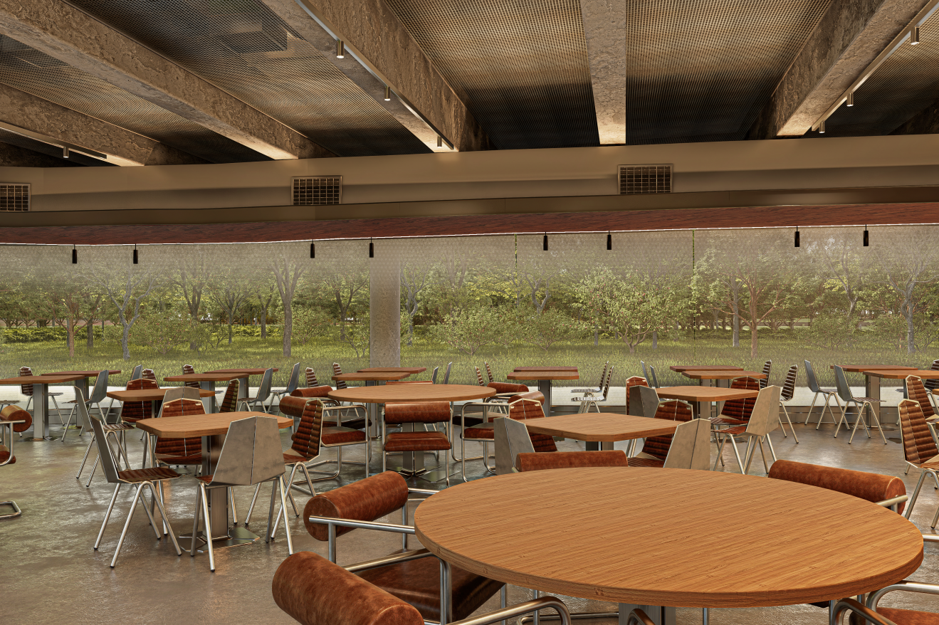 Projeto 3D do Restaurante Marquise