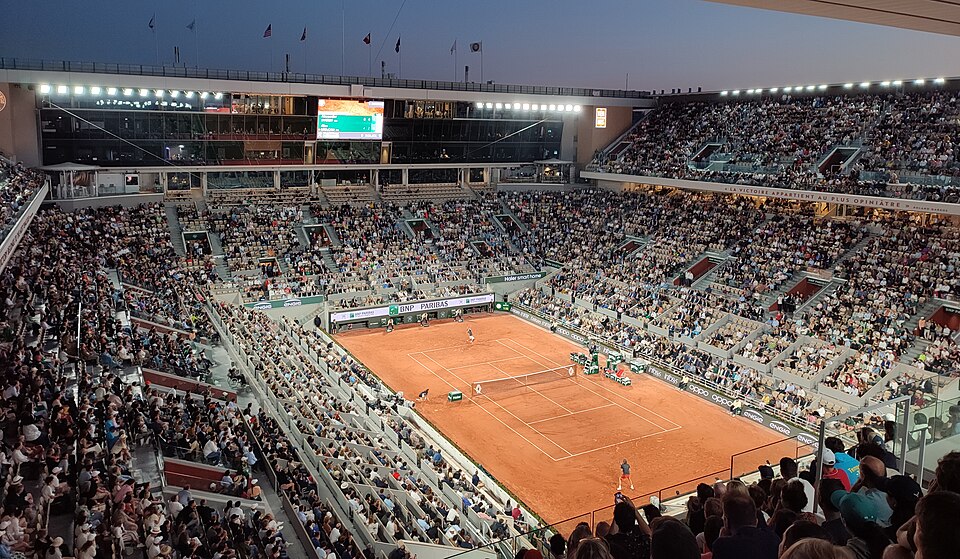 Quadra Philippe Chatrier durante Roland Garros 2023
