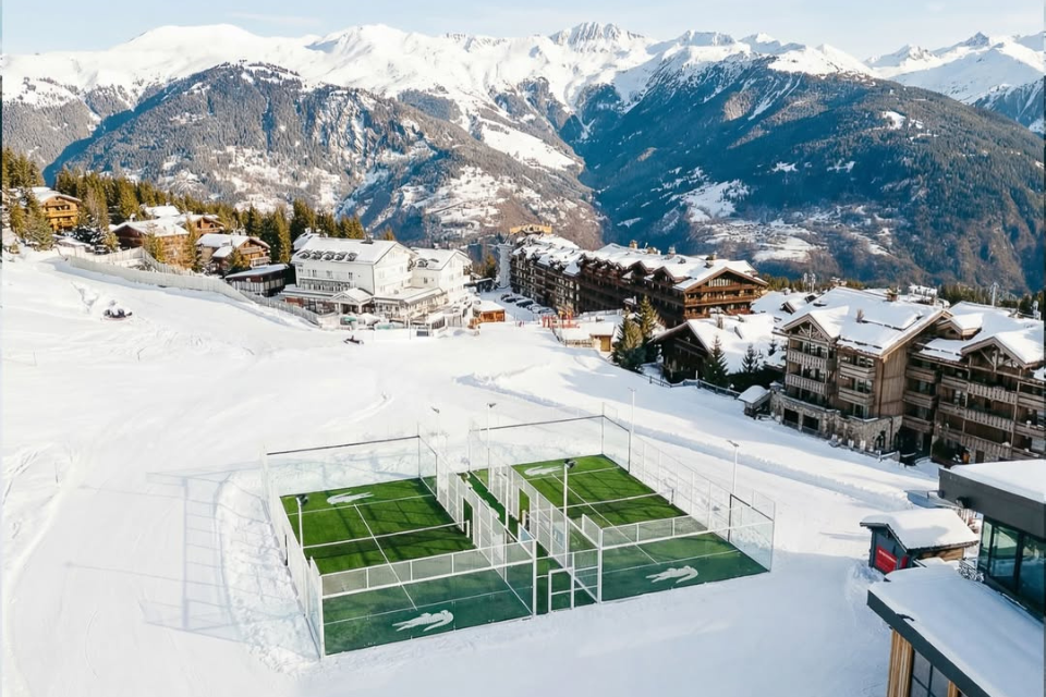 As quadras da Lacoste em Courchevel