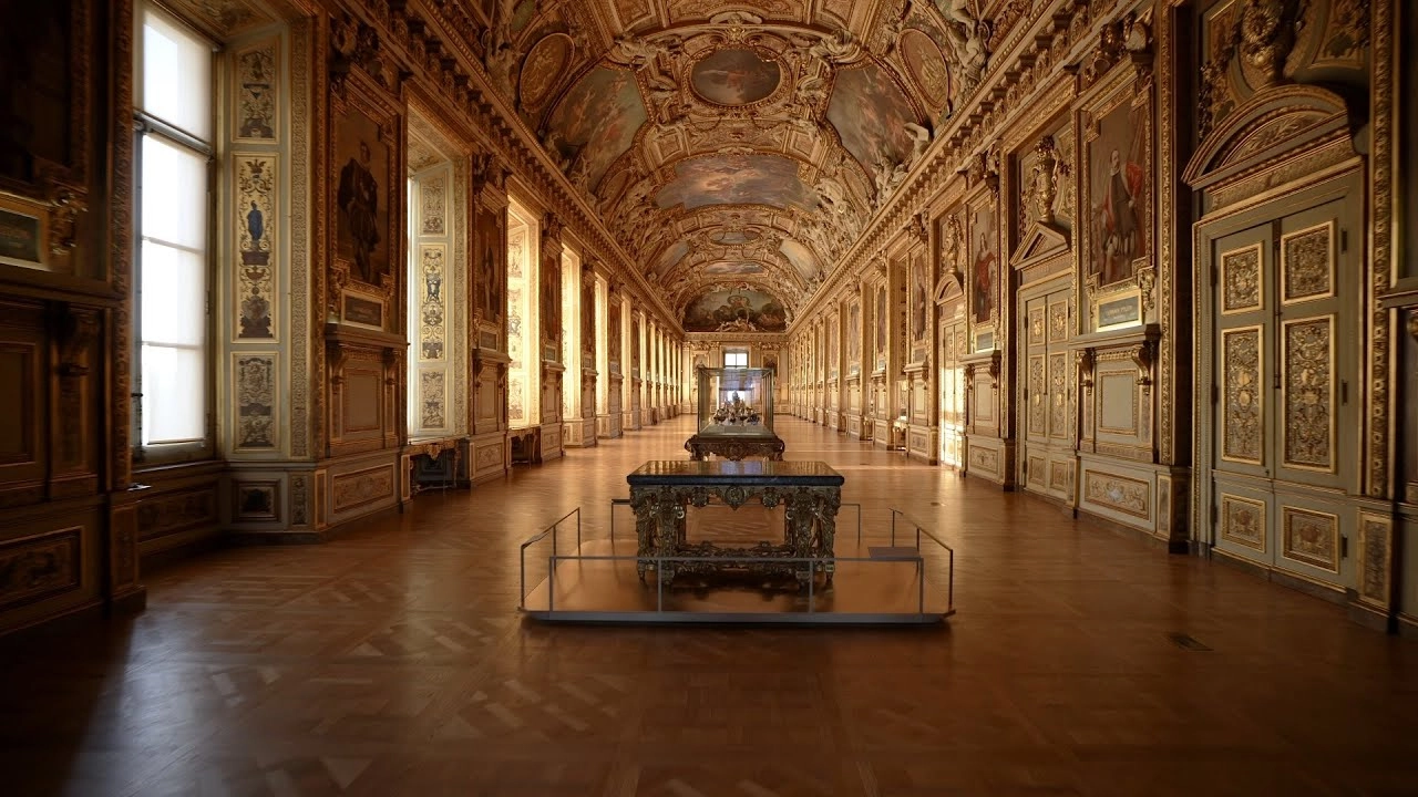 Galerie d'Apollon, no Louvre, onde as joias foram roubadas
