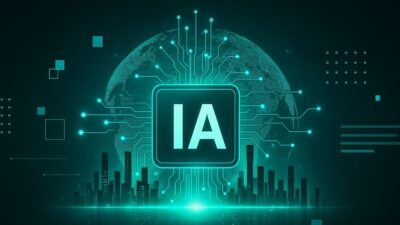 Imagem criada por inteligência artificial para ilustrar a aposta da Adam Capital em tecnologia, IA, dólar e EUA.