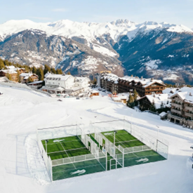 As quadras da Lacoste em Courchevel