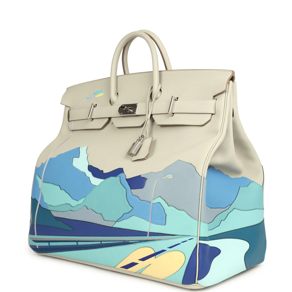 Bolsa branca da Hermes