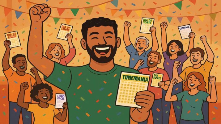 Timemania, Lotofácil e Dia de Sorte têm múltiplos ganhadores em todo o Brasil.