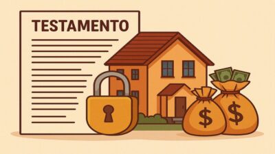 ilustração sobre acesso á imóveis e bens de herança
