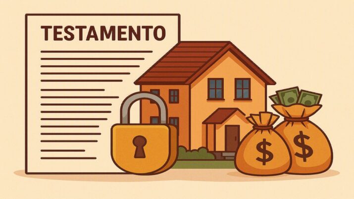 ilustração sobre acesso á imóveis e bens de herança