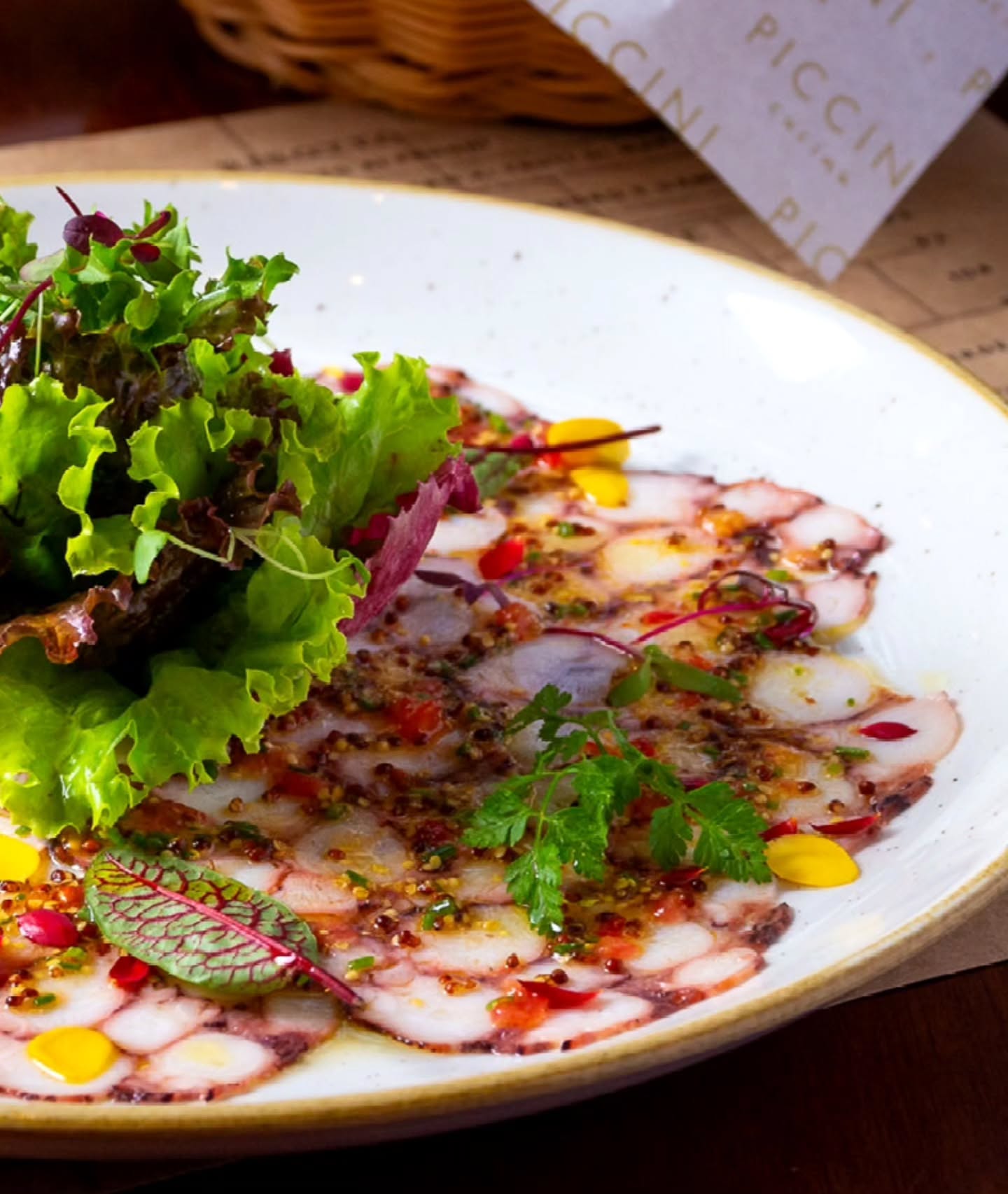Carpaccio di Pulpo do Piccini Cucina