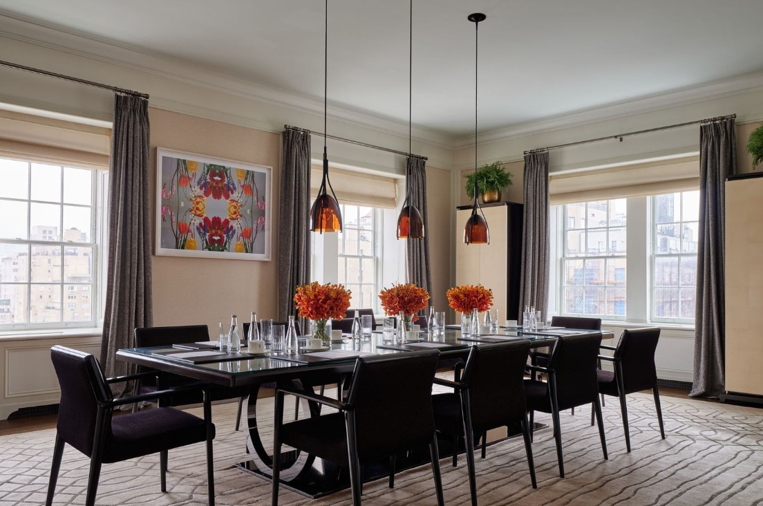 Sala de jantar da Penthouse, no The Mark Hotel