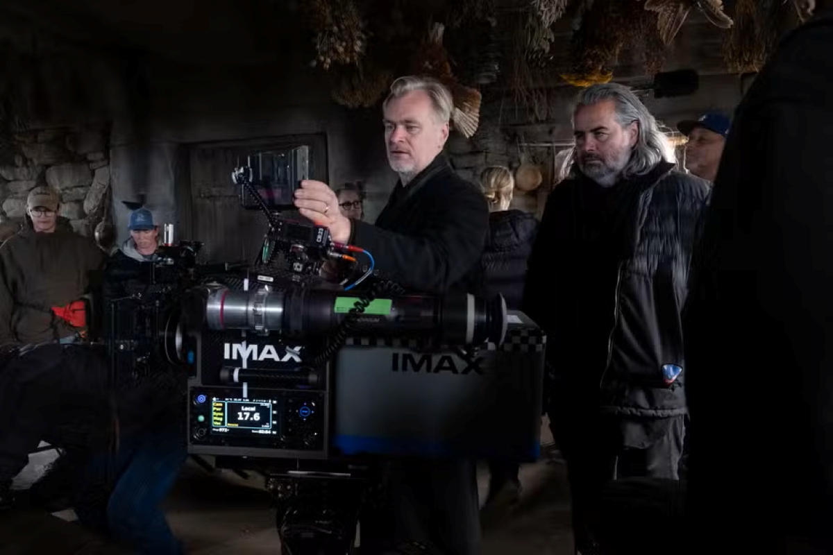 diretor com câmera IMAX