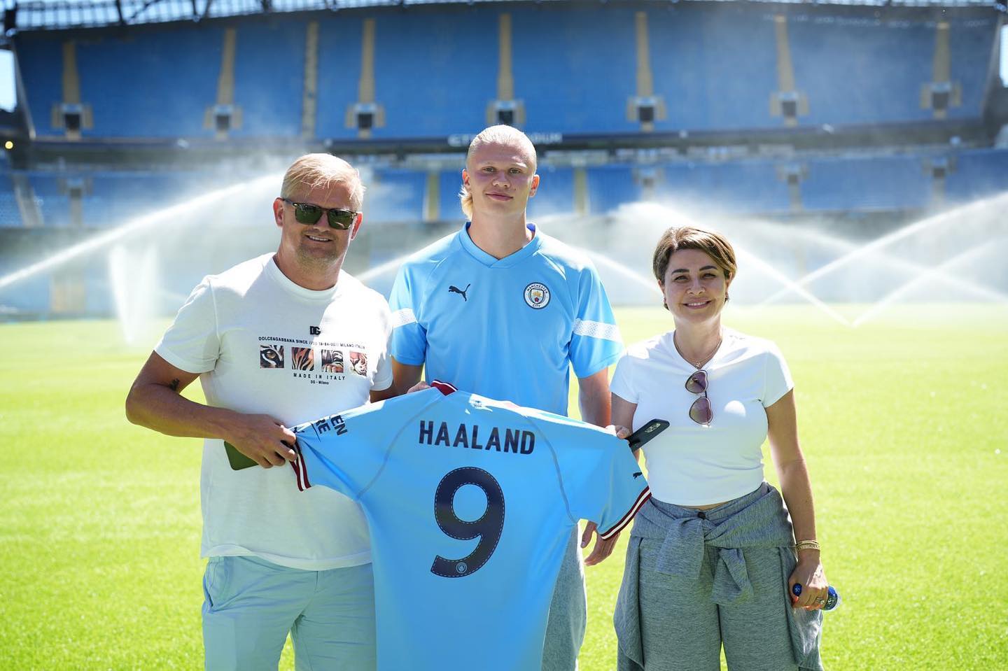 Alf-Inge Haaland (pai), Erling Haaland e Rafaela Pimentel