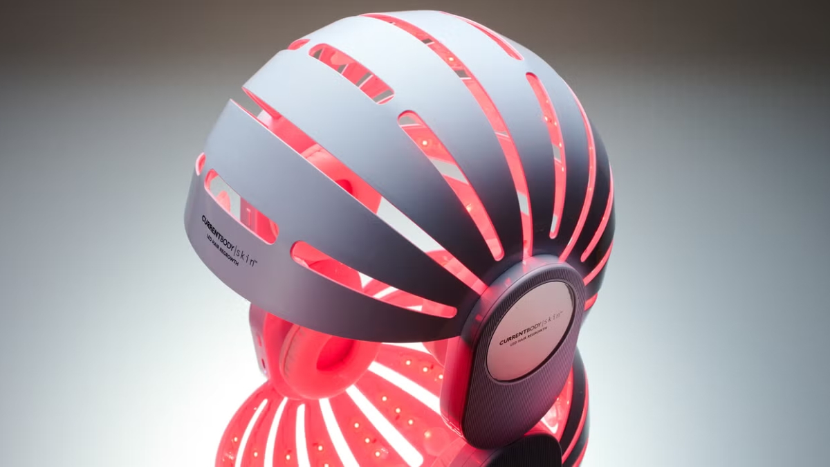 aparelho capacete de LED