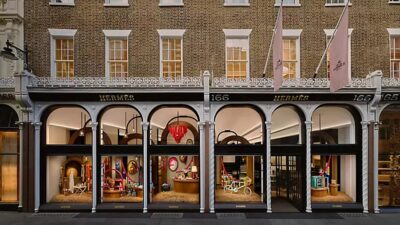 Fachada da loja nova da Hermés de londres