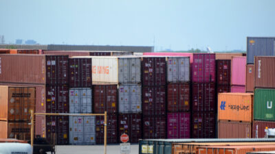 Shipping Cargo containers near O’Hara Airport