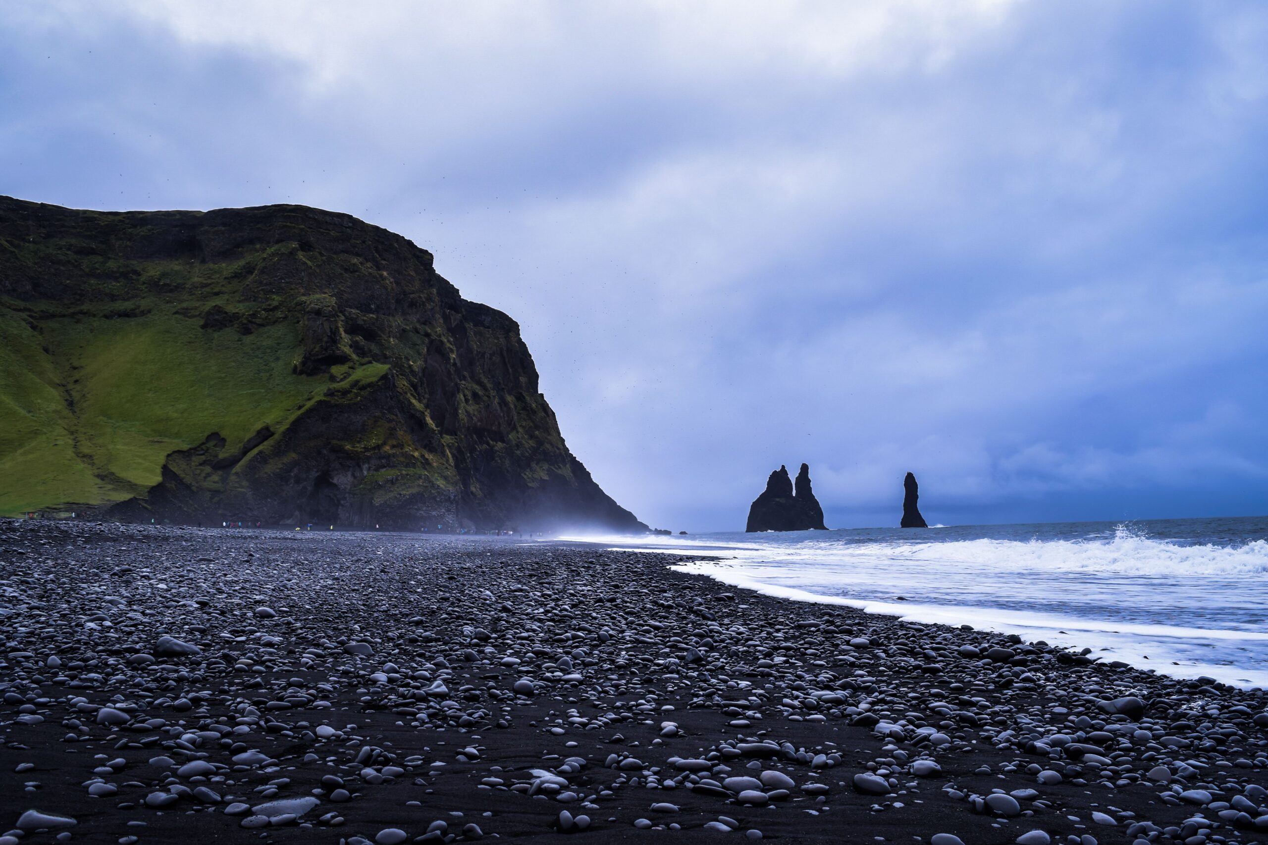 Praia de Reynisfjara, na Islândia