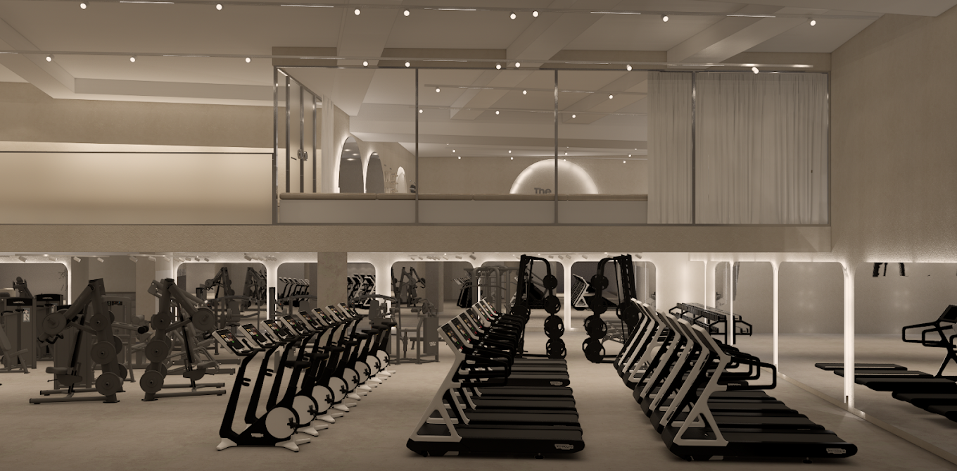 Todas as unidades da The Symple Gym possui estética minimalista