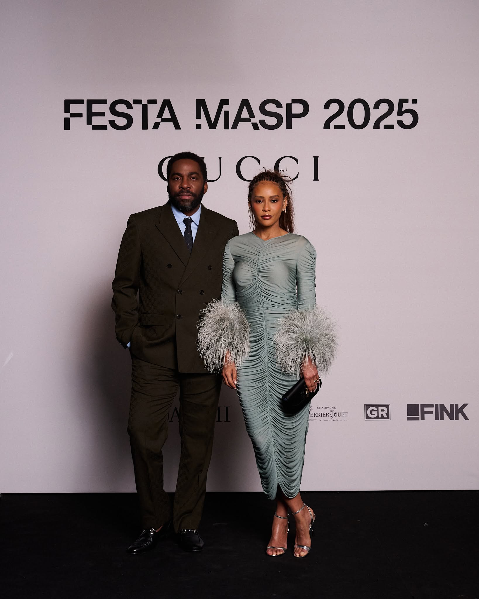 Lazaro Ramos e Taís Araujo na festa do MASP de 2025
