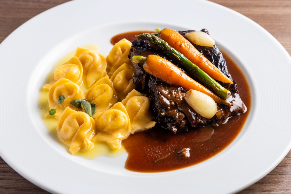 carne com massa