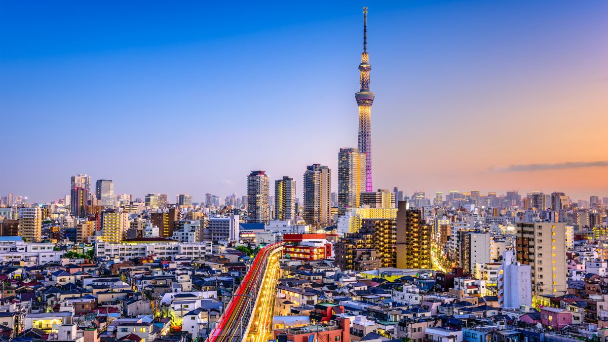 Tóquio, paisagem urbana do Japão