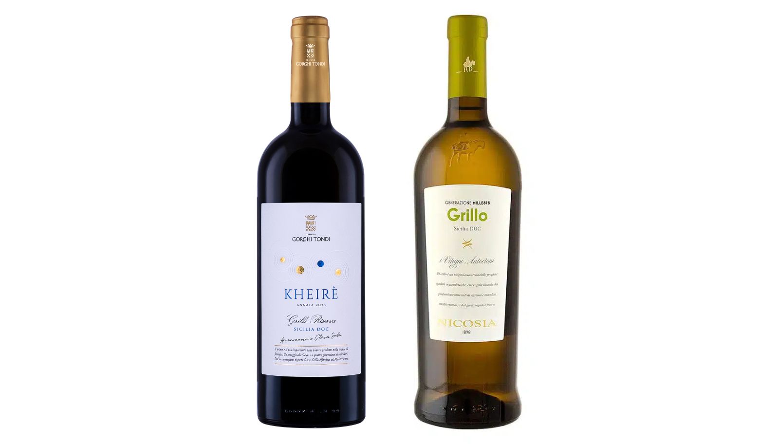 Dois rótulos de Grillo