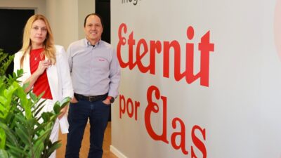 Rodrigo Angelo Inácio, CEO, e Carisa Portela Cristal, diretora financeira e de relações com investidores, da Eternit