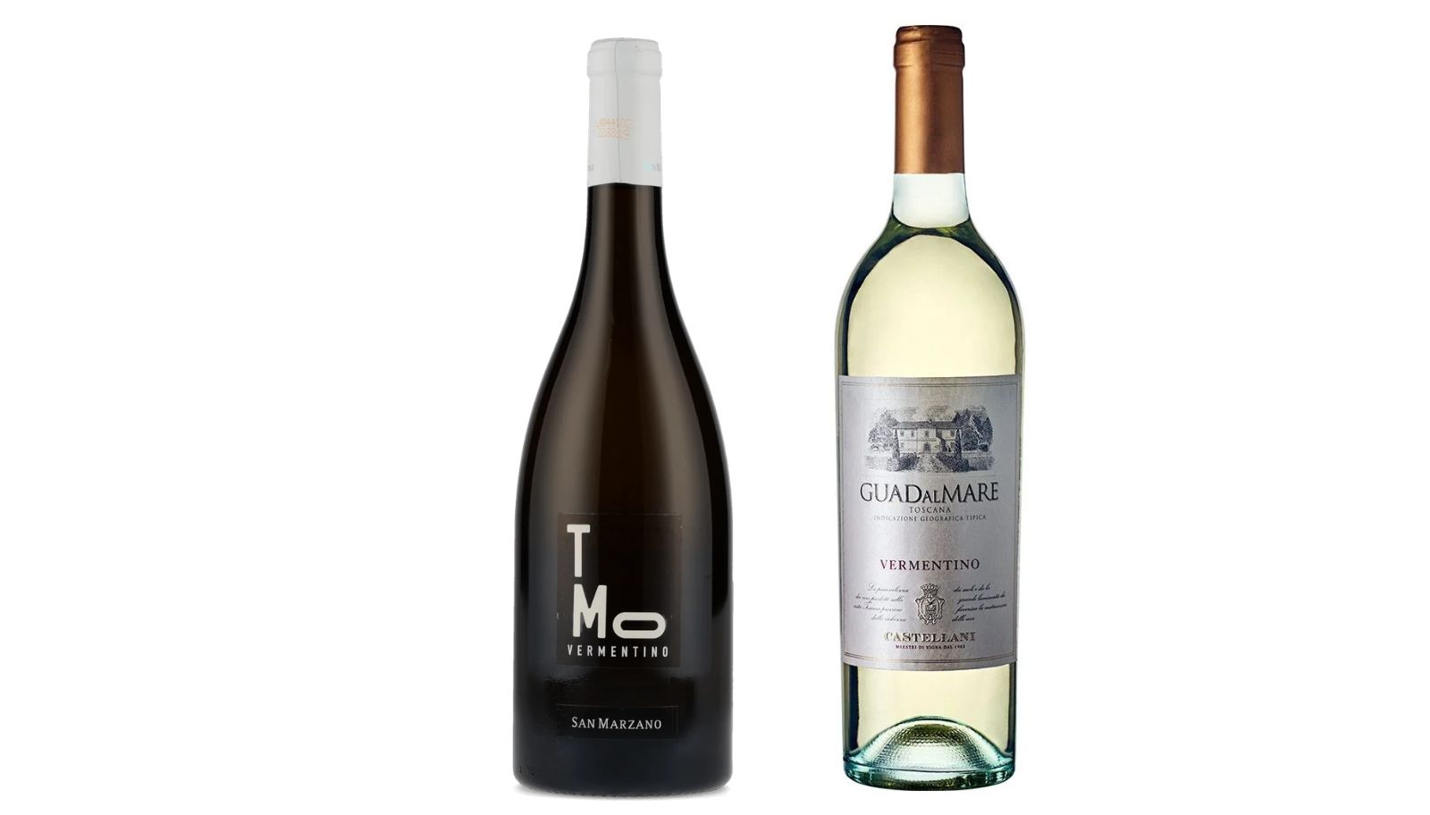 Dois rótulos de Vermentino