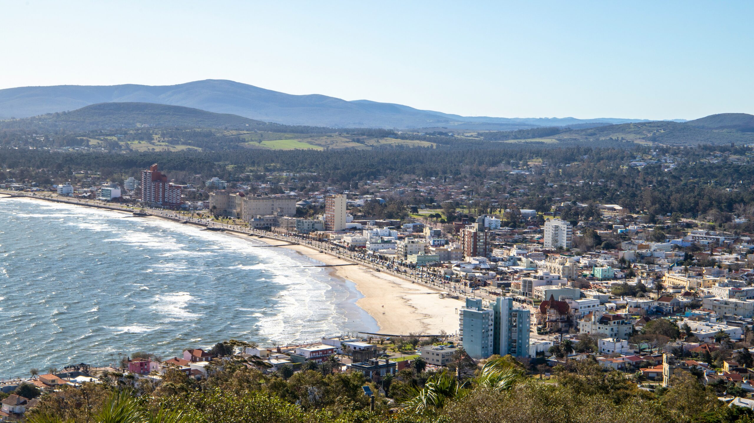 Vista para a Rambla de Piriápolis