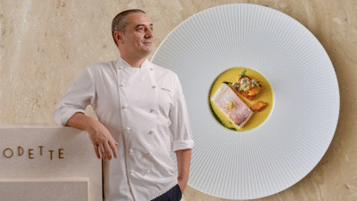 Chef Julien Royer e o Odette, de Cingapura