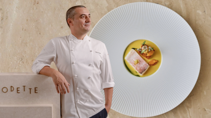 Chef Julien Royer e o Odette, de Cingapura