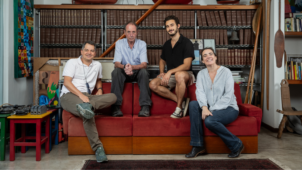 Carlos Saldanha, Amyr Klink, Filipe Bragança e Justine Otondo