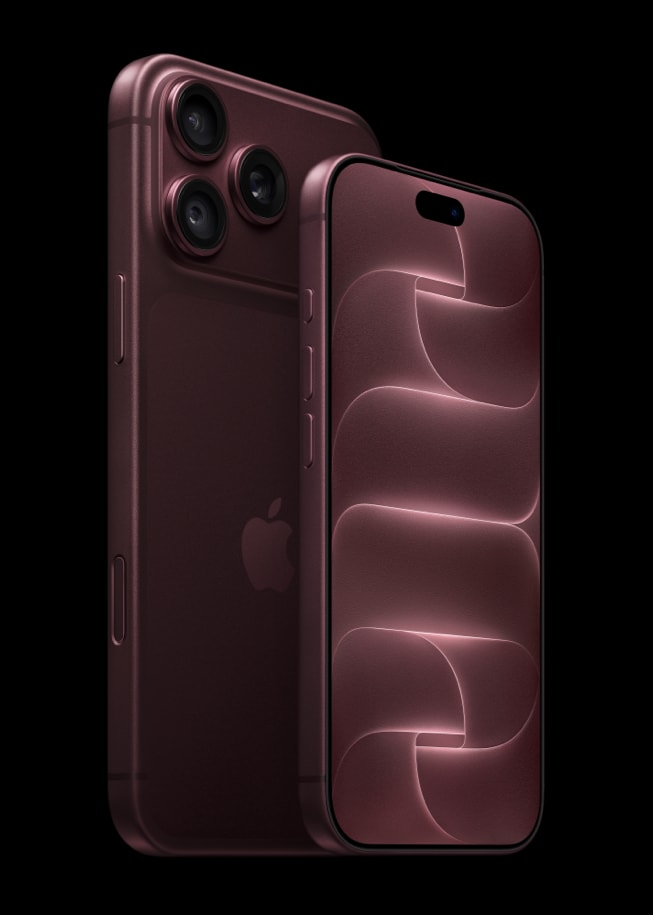 iPhone Pro 18 da cor bordô