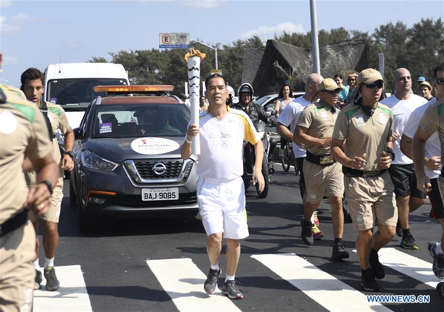 Ding Wuhao, CEO da chinesa 361º carregou a tocha olímpica no Rio em 2016
