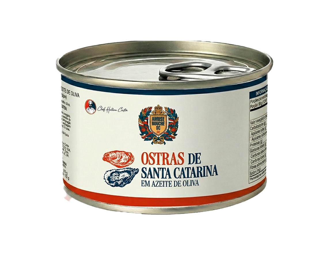 Cada lata possui 18 unidades de ostra