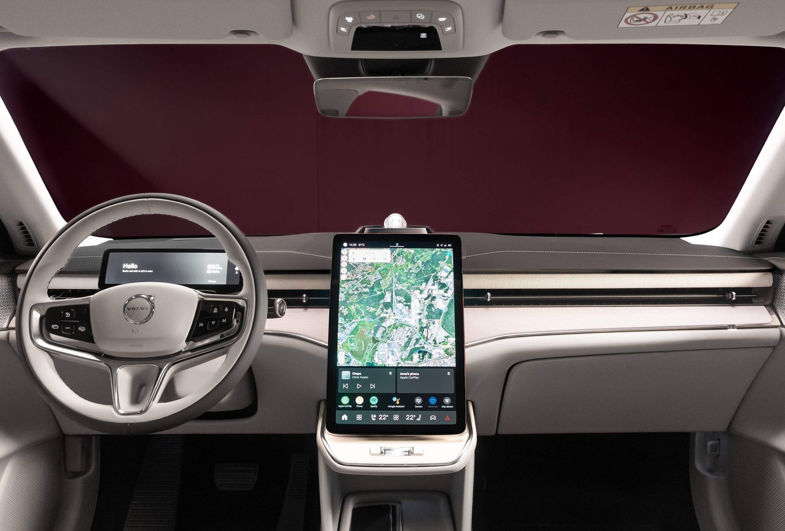 Volvo ES90, painel interativo
