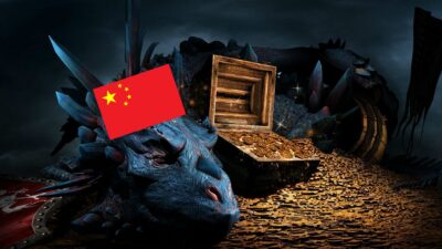 Dragão da China com suas reservas cambiais e em ouro
