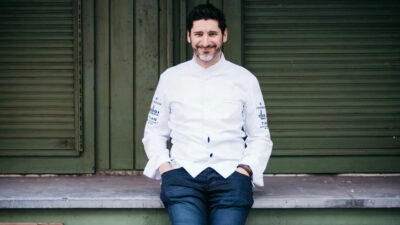 Paul Ivic, chef no prestigiado restaurante Tian, em Viena