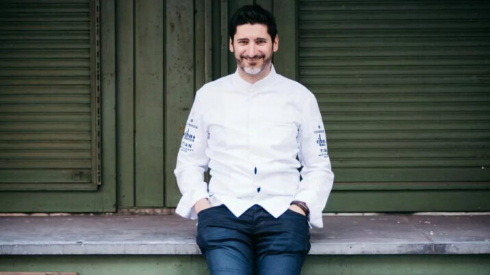 Paul Ivic, chef no prestigiado restaurante Tian, em Viena