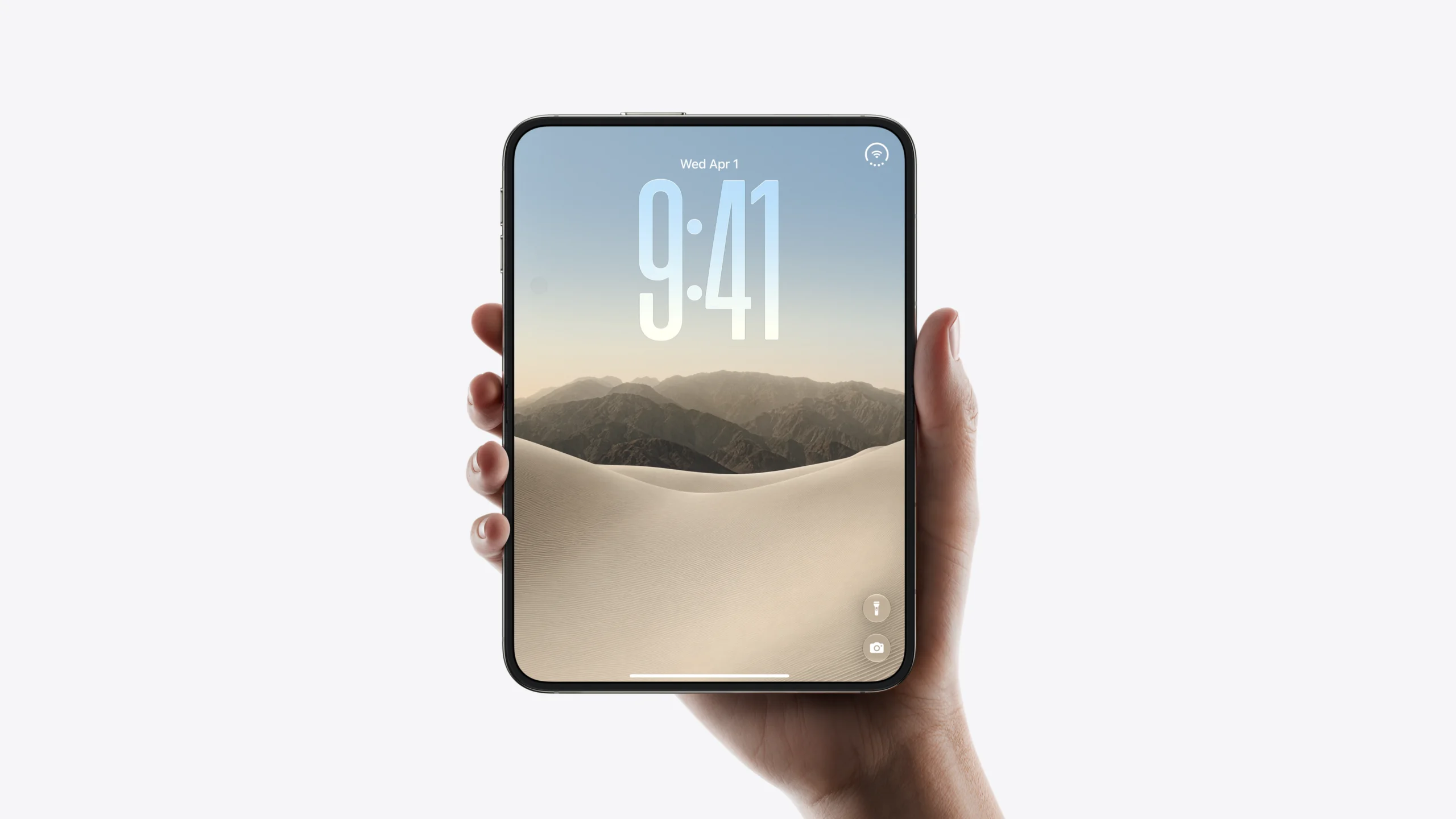 iPhone Duo tem tela interna de 7,6 polegadas - Imagem: Divulgação