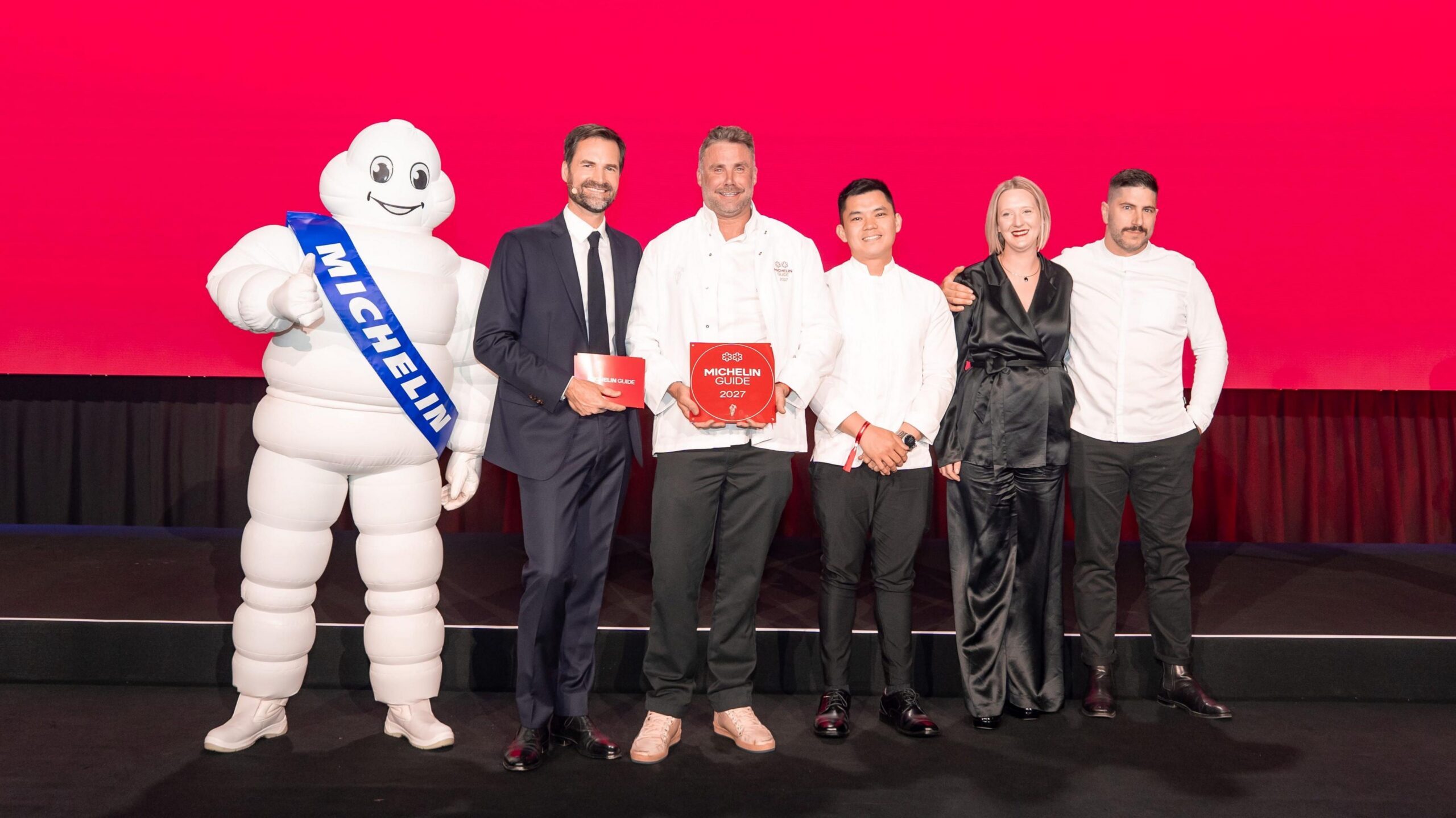 Palco do guia Michelin em sua primeira edição australiana