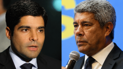 O ex-prefeito de Salvador ACM Neto (União Brasil) e o atual governador Jerônimo Rodrigues (PT)