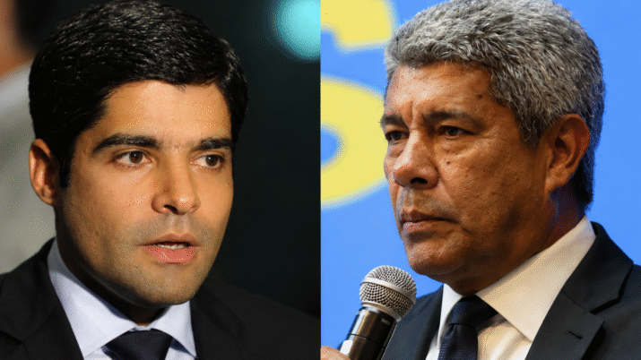 O ex-prefeito de Salvador ACM Neto (União Brasil) e o atual governador Jerônimo Rodrigues (PT)