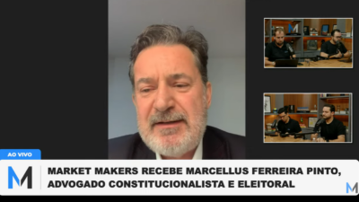 Marcellus Ferreira Pinto, advogado constitucionalista e eleitoral durante live do Market Makers